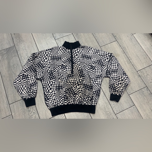 VTG 80s Pullover HOT CHILLYS Ski
Jacket OP ART 3 D Dolman Lycra - Picture 2 of 8